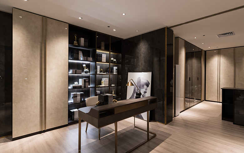 輕奢格調(diào)·書(shū)房護(hù)墻系統(tǒng)