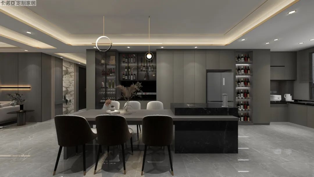 半開放格主打輕量化,可以放置一些展示性高的美酒或裝飾品等 半開放格主打輕量化,可以放置一些展示性高的美酒或裝飾品等